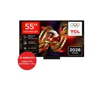 TCL 55C8L 55” SQD-Mini LED TV, 4K HDR 3000 nits and 1,008 dimming zones, Google TV, Dolby Vision & Atmos, Audio by Bang & Olufsen, 144Hz, Apple AirPlay 2 & Alexa