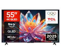 TCL 55T6C 55'' QLED TV 4K HDR, FireTV (SmartTV con Dolby Vision e Atmos, HDR10+, Premi e Chiedi ad Alexa)