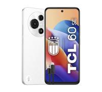 TCL 60 SE, Smartphone 4G, Display 6.7" HD+, RAM 18GB, Memoria 512GB, Fotocamera 50MP con HDR e AI, Batteria 5200mAh, 18W Fast Charge, NFC, Sensore impronta, Bianco Blizzard + Cavo USB-C Aggiuntivo