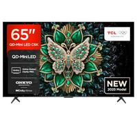 TCL 65C6K 65" QD-Mini LED TV, 4K HDR Premium 1000nits, Smart TV con tecnologia Google TV (Dolby Vision IQ e Atmos, sistema audio Onkyo 2.1, Motion Clarity Pro a 144 Hz, Game Master)