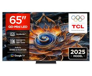 TCL 65Q8C 65-inch QD-Mini LED TV, 4K HDR Premium 4500, ZeroBorder™, Google TV (Dolby Vision IQ & Atmos, CrystGlow WHVA panel)