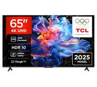 TCL 65V6C TV 65'' 4K UHD Smart LED TV, 4K HDR, Google TV con design senza bordi (Dolby Audio, Motion Clarity, compatibile con Google Assistant e Alexa)