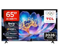 TCL 65V6D 65 pollici, 4K UHD, Smart TV, Fire TV, HDR10+, Dolby Atmos, DTS:X, Game Master, Motion Clarity, AirPlay 2, Compatibile con Alexa