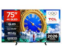 TCL 75A400 - Smart TV QLED 4K HDR10+ da 75", design piatto e sottile | HVA Panel, Dolby Vision & Atmos, Onkyo 2.0 Sound, 144Hz VRR, Google Cast, Apple AirPlay 2