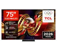 TCL 75C8L 75” SQD-Mini LED TV, 4K HDR 5500 nits and 2,584 dimming zones, Google TV, Dolby Vision & Atmos, Audio by Bang & Olufsen, 144Hz, Apple AirPlay 2 & Alexa