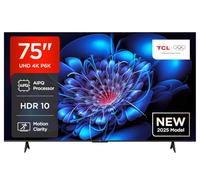TCL 75P6K TV LED Direct da 75", TV HDR 4K, Smart TV con tecnologia Google TV (Dolby Audio, Motion Clarity, compatibile con Google Assistant e Alexa)