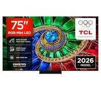 TCL TV 75RM7L 75” RGB-Mini LED, 4K HDR 2000 nits, 1800 zonas de color preciso, Google TV, Dolby Vision IQ y Atmos, 2.1 Onkyo, 144Hz, Apple AirPlay 2, Alexa