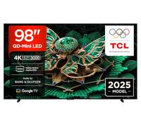 TCL 98C7K 98" QD-Mini LED TV, 4K HDR Premium 3000, Smart Google TV, 144Hz Motion Clarity Pro (Dolby Vision IQ & Atmos, CrystGlow HVA Panel, Game Master)