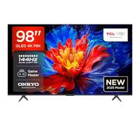 TCL 98P8K QLED 4K HDR Ultra HD 98" QLED TV with Google TV Technology (Dolby Vision and Atmos, Motion Clarity Pro 144Hz, FreeSync, Onkyo 2.1 Audio, Google Assistant Compatible)