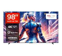 TCL 98T8B, TV QLED 98”, 4K Ultra HD, Google TV (Dolby Vision, Audio ONKYO 2.1 con Dolby Atmos, Controllo vocale hands-free, compatibile con Google assistant & Alexa, AirPlay2)