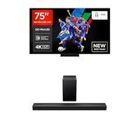 TCL Bundle of 75Q7C 75” QLED TV 4K QD-Mini LED, HDR Premium 2000 Soundbar Q65H 5.1 con tecnologie Dolby Atmos e Ray Funziona con Apple Airplay - HDMI eARC 2.1 e passthrough HDMI - Bluetooth 5.3