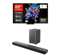 TCL Bundle of 85Q7C 85” QLED TV 4K QD-Mini LED, HDR Premium 2000, Google TV Sound Bar S55H Nero 40W