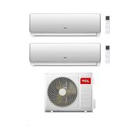 TCL Climatizzatore Condizionatore Inverter Dual Split Elite F2 serie SN F2S0 MT1420 Wi-Fi R-32 Classe A++ (MT1420 9+9)