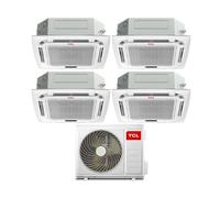 TCL Climatizzatore Inverter Quadri Split a Cassetta 9+9+12+12 con MT3240 Wi-Fi R-32 Classe A++