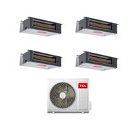 TCL Climatizzatore Quadri Split Canalizzato 9+12+12+12 con MT4250 Inverter R-32 Classe A++