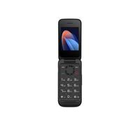 TCL Onetouch 5023 Schermo 2.4" Telefono Cellulare Facile Uso, Tasti Grandi per Anziani. Base caricatore, fotocamera, Bluetooth, torcia elettrica, pulsante SOS, registratore, nero [Versione ES/PT]