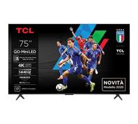 TCL - Serie C69K Smart TV QD-MiniLED 4K 75 pollici 75C69K, 144Hz, audio Onkyo 2.1, Dolby Vision IQ & Atmos, Google TV