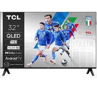 TCL Smart TV 32 Pollici Full HD Display QLED Sistema Android TV Dolby Audio HDR10 Classe F Wi-Fi colore Nero - 32S59K