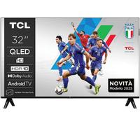 TCL Smart TV 32 Pollici HD Ready Display QLED Sistema Android TV Dolby Audio Classe F colore Nero - 32S49K