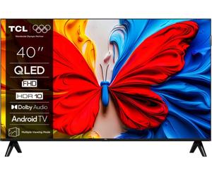 TCL Smart TV 40 Pollici Full HD Display QLED Sistema Android TV colore Nero - 40S51K