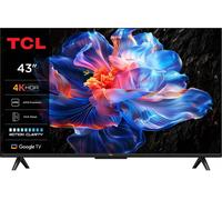 TCL Smart TV 43 Pollici 4K Ultra HD Display LED Sistema Google TV Dolby Audio HDR10+ Classe F colore Nero - 43P69K