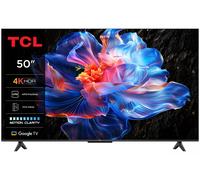 TCL Smart TV 50 Pollici 4K Ultra HD Display LED Sistema Google TV Dolby Audio HDR10+ Classe E colore Nero - 50P69K