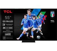 TCL Smart TV 55 Pollici 4K Ultra HD Display QD-Mini LED Sistema Google TV Dolby Vision IQ & Atmos Classe F colore Nero - 55C79K