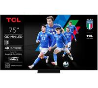 TCL Smart TV 75 Pollici 4K Ultra HD Display QD-Mini LED Sistema Google TV Dolby Vision IQ & Atmos colore Nero - 75C79K
