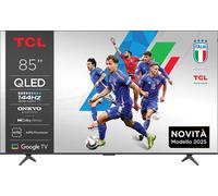 TCL Smart TV 85 Pollici 4K Ultra HD Display QLED Sistema Google TV Dolby Vision & Atmos Classe F colore Metallico - 85P89K
