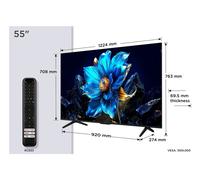 TCL 55P7K 55” QLED 4K HDR TV, Google TV, Smart TV (Dolby Vision & Atmos, Game Master, Motion clarity)