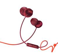 TCL SOCL300 In-Ear Headphones con microfono (isolamento acustico, Secure Fit, microfono e telecomando integrati per il controllo di musica e chiamate, cancellazione dell'eco), Arancione