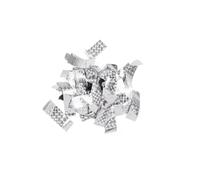 TCM FX Metallizzato Coriandoli rettangolari 55x18mm, Argento, Laser effe
