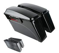 Tcmt della sella bisaccia tronco + coperchio fermo tasti per Harley Flh Flt Touring Electra Glide Road King ultra Street