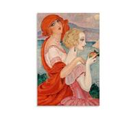 TCNDFZ Gerda Wegener On The Way to Anacapri Art Painting Decoration Classic Canvas Wall Print Poster Decoration Picture Picture Wall Decor 60 x 90 cm, senza cornice, stile 9