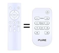 TCNOUMT Telecomando di ricambio adatto per Pure Evoke D4 Mio con Bluetooth D440MBT DAB FM Radio