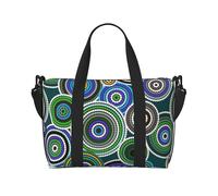 Tcoay Arte aborigena, borsa da spiaggia per donna - borse da viaggio a mano e a tracolla riutilizzabili