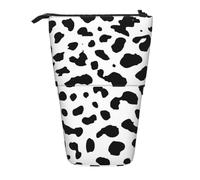 Tcoay Astuccio portapenne telescopico con stampa di cane dalmata e macchie nere, in piedi, per cancelleria