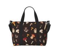 Tcoay Borsa da spiaggia a forma di fungo per donna - Borsa da viaggio a mano e a tracolla riutilizzabile