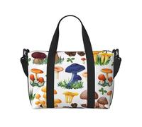 Tcoay Borsa da spiaggia a forma di fungo per donna - Borsa da viaggio a mano e a tracolla riutilizzabile