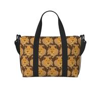 Tcoay Borsa da spiaggia per donna, modello Re Leone, riutilizzabile, da viaggio e a tracolla