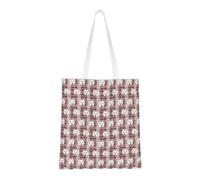 Tcoay Borsa della spesa riutilizzabile, borsa della spesa, borsa a tracolla in tela multiuso,Tutti i miei migliori amici sono Westies