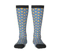 Tcoay Calzini caldi per adulti per uomo e donna, calze sportive in poliestere, pizza divertente