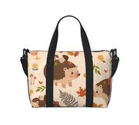 Tcoay Carino riccio e fungo, borsa da spiaggia per donna - borse da viaggio a mano e a tracolla riutilizzabili