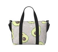 Tcoay Cartone animato carino avocado, borsa da spiaggia per donna - borse da viaggio a mano e a tracolla riutilizzabili