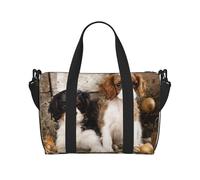 Tcoay Cuccioli di Cavalier King Charles Spaniel di piccola taglia, borsa da spiaggia per donna - borse da viaggio a mano e a tracolla riutilizzabili