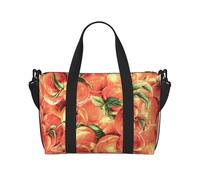 Tcoay Deliziosa pesca, borsa da spiaggia per donna - borse da viaggio a mano e a tracolla riutilizzabili