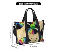 Tcoay Dischi in vinile, borsa da spiaggia per donna - borse da viaggio a mano e a tracolla riutilizzabili