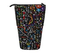 Tcoay Formule di matematica e fisica, portapenne in piedi, astuccio per cancelleria, astuccio per matite, organizer telescopico