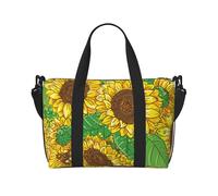 Tcoay Girasole, borsa da spiaggia per donna - borse da viaggio a mano e a tracolla riutilizzabili