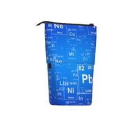 Tcoay Insegnante di scienze, tavola periodica degli elementi divertenti, portapenne in piedi, astuccio per cancelleria, astuccio per matite, organizer telescopico